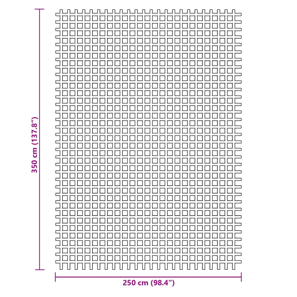 vidaXL Retkeilymatto sininen 3,5x2,5 m