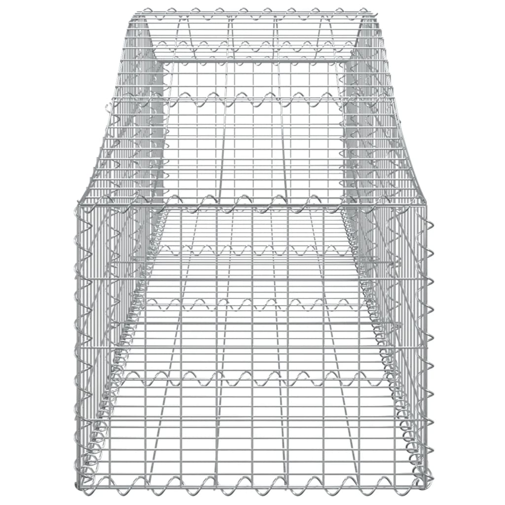 vidaXL Kaarevat kivikorit 3 kpl 200x50x40/60 cm galvanoitu rauta