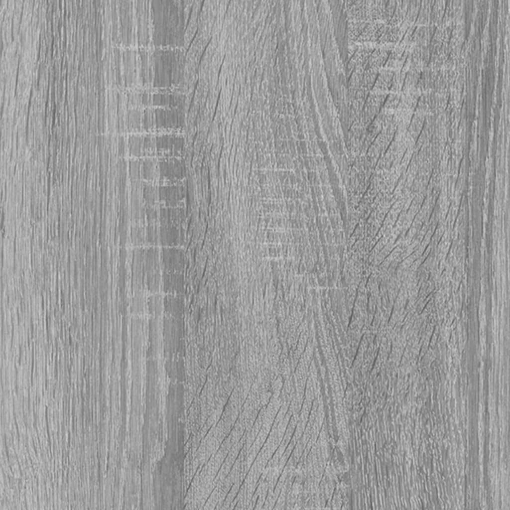 vidaXL Senkki harmaa Sonoma 91x29,5x65 cm tekninen puu