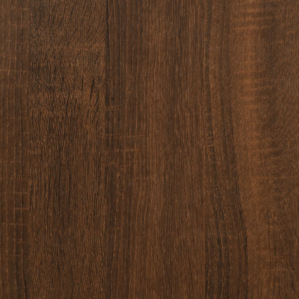 vidaXL Sohvapöytä ruskea tammi 100x100x40 cm tekninen puu