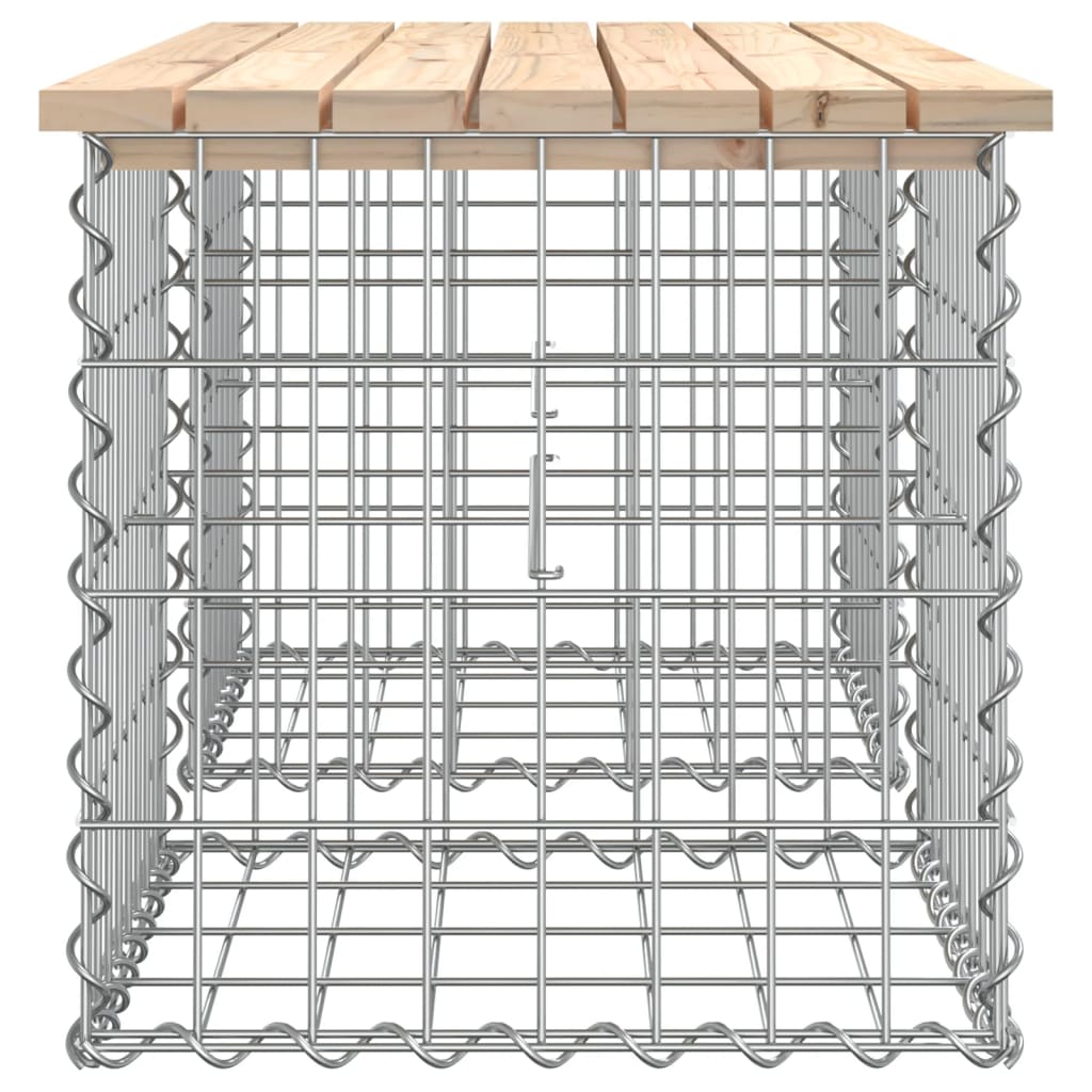 vidaXL Puutarhapenkki kivikori tyyli 103x44x42 cm täysi mänty