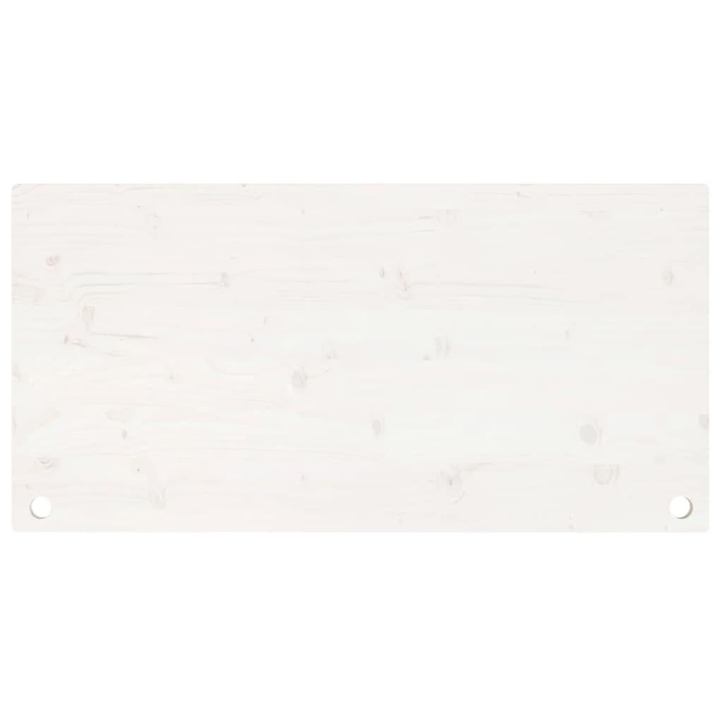 vidaXL Pöytälevy valkoinen 100x60x2,5 cm täysi mänty