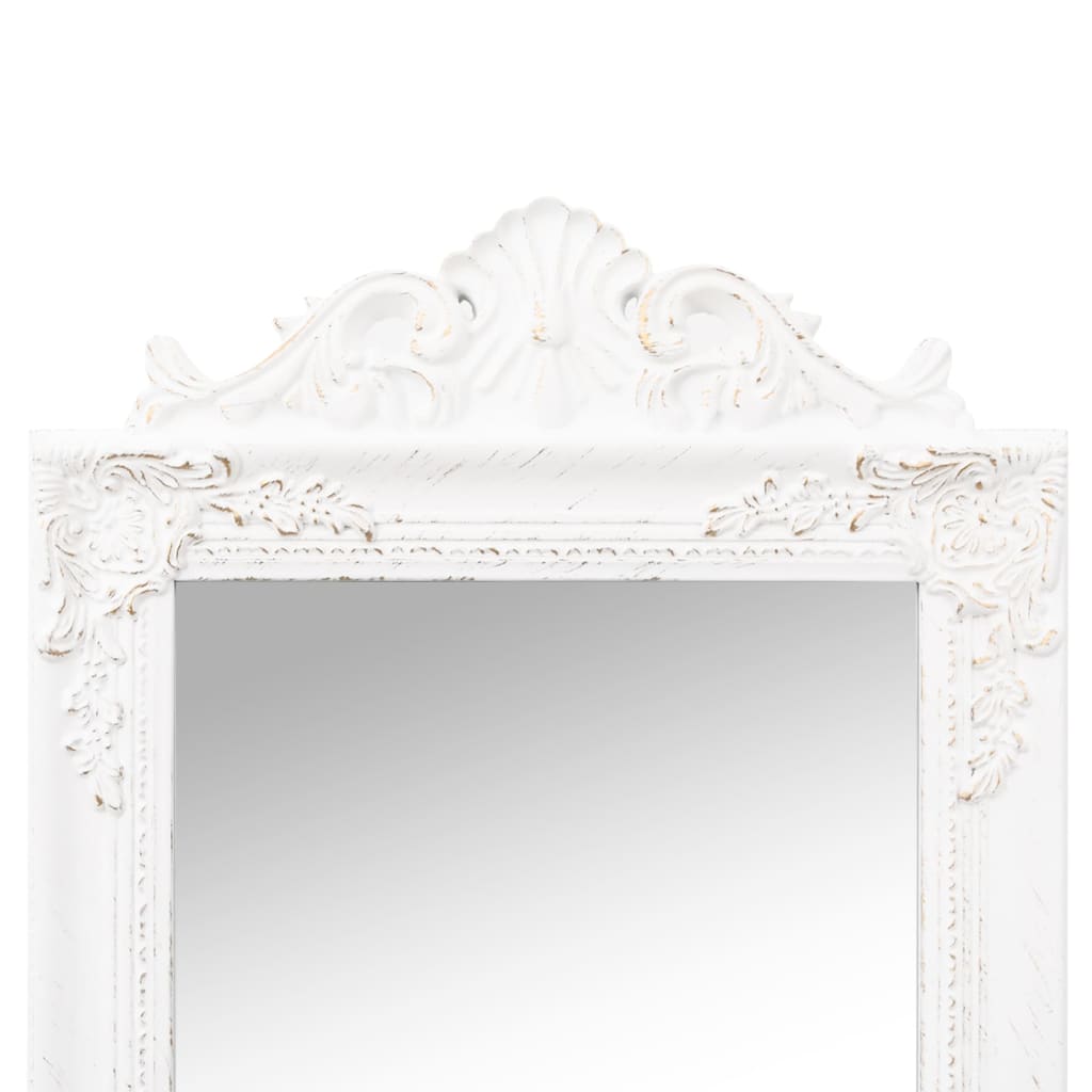 vidaXL Vapaasti seisova peili valkoinen 45x180 cm