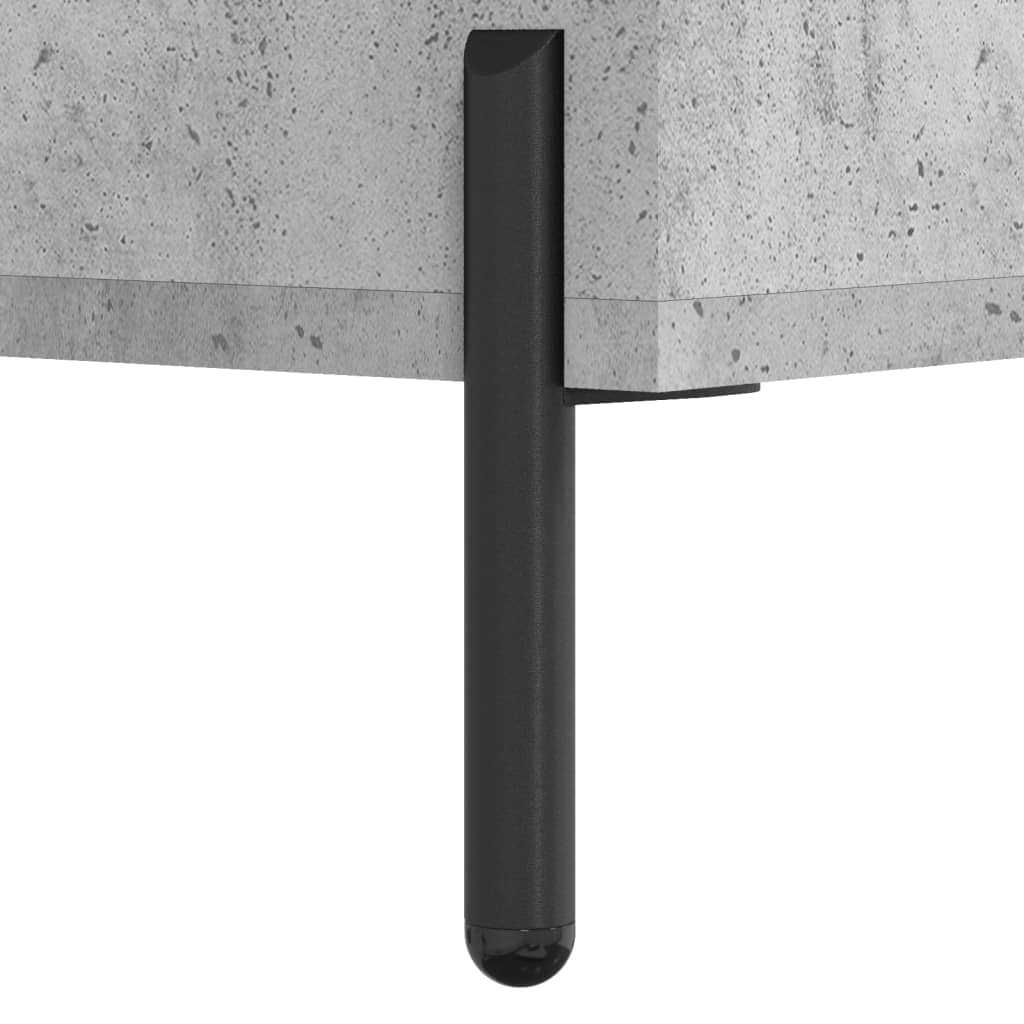 vidaXL Kaappi betoninharmaa 34,5x34x180 cm tekninen puu