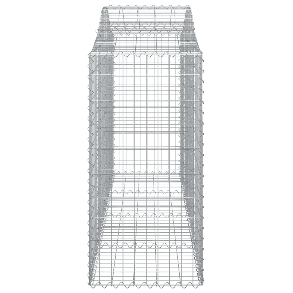 vidaXL Kaarevat kivikorit 12 kpl 200x50x120/140 cm galvanoitu rauta