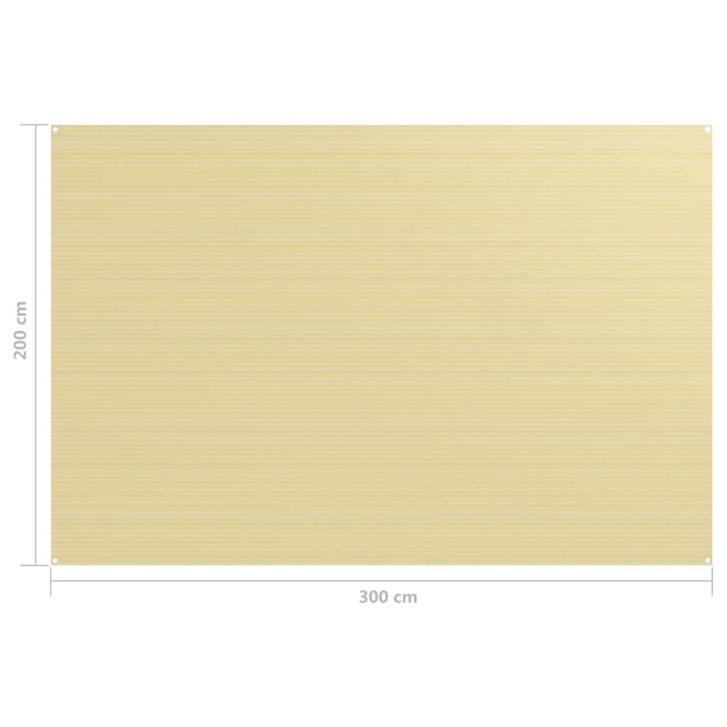 vidaXL Telttamatto 200x300 cm beige