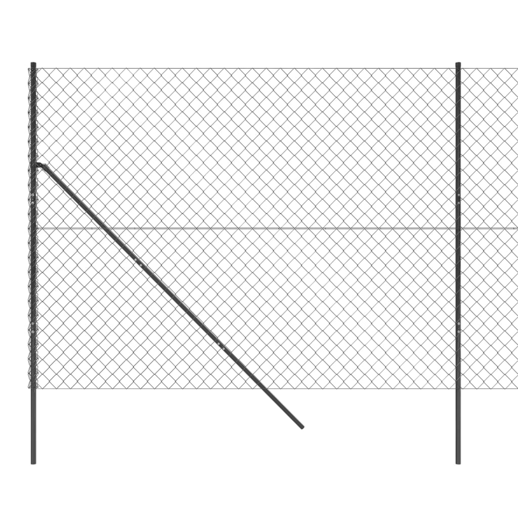 vidaXL Verkkoaita antrasiitti 1,8x25 m