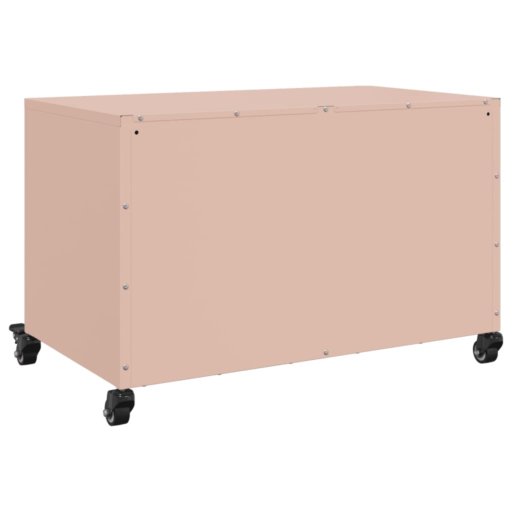 vidaXL TV-taso pinkki 68x39x43,5 cm teräs