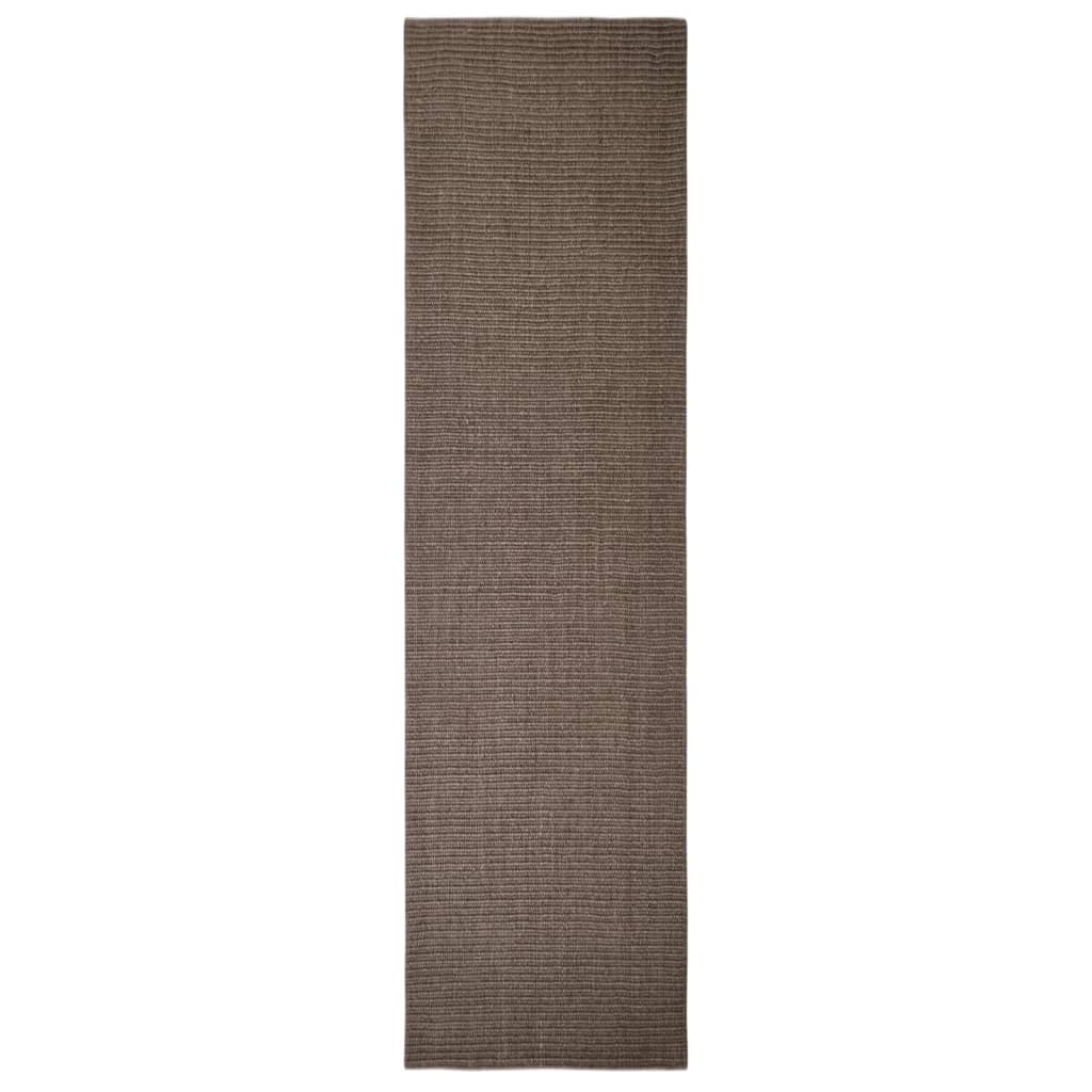 vidaXL Matto luonnollinen sisal 80x300 cm ruskea