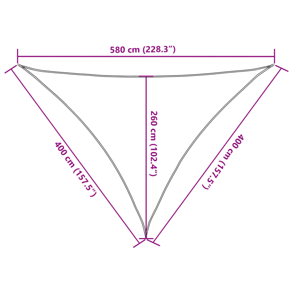 vidaXL Aurinkopurje vaaleanharmaa 4x4x5,8 m 100% Oxford polyesteri