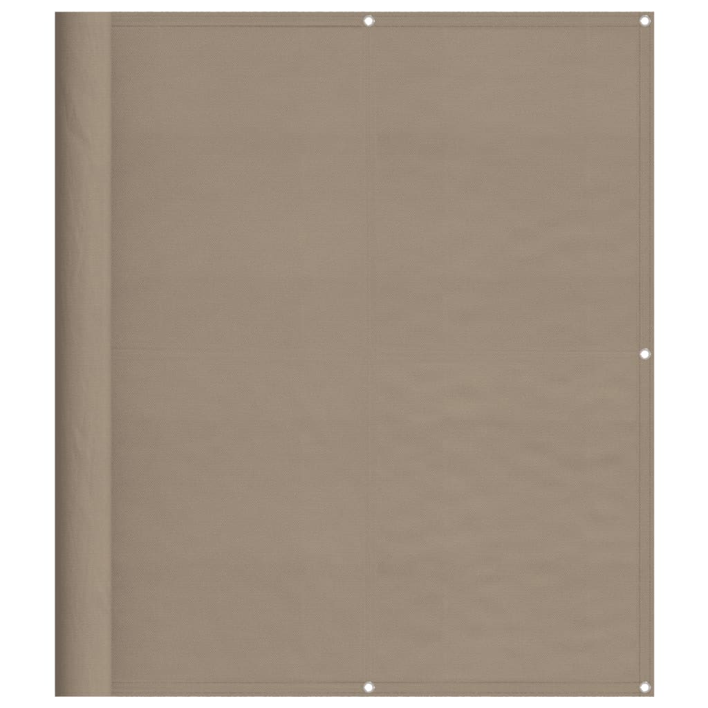 vidaXL Parvekesuoja taupe 120x700 cm 100% polyesteri Oxford polyesteri