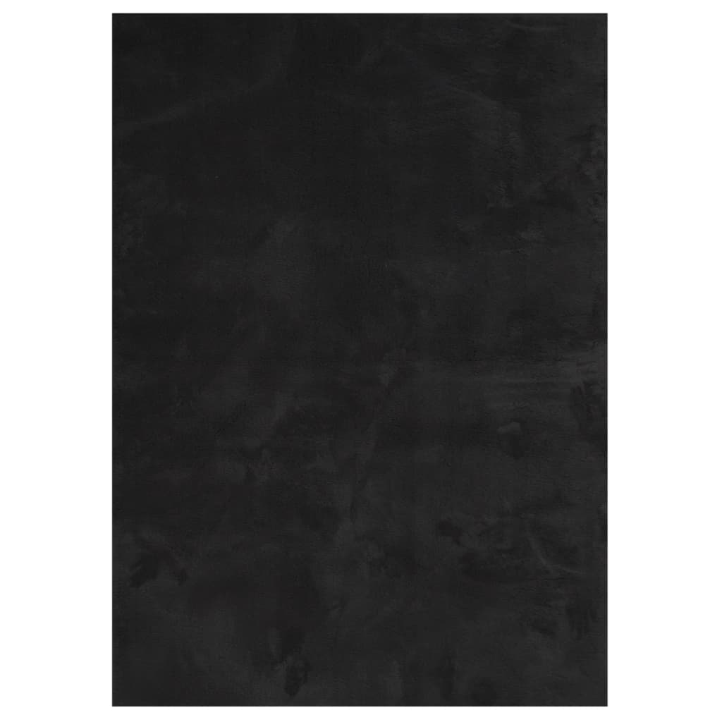 vidaXL Matto HUARTE lyhytnukkainen ja pestävä musta 120x170 cm