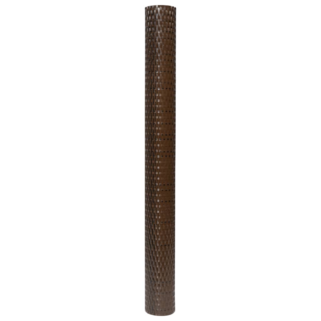vidaXL Parvekesuoja ruskea ja musta 300x80 cm polyrottinki