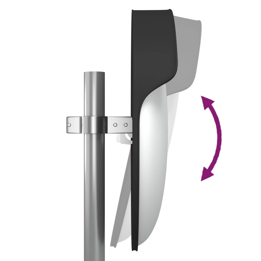 vidaXL Liikennepeili kupera musta Ø60 cm polykarbonaatti