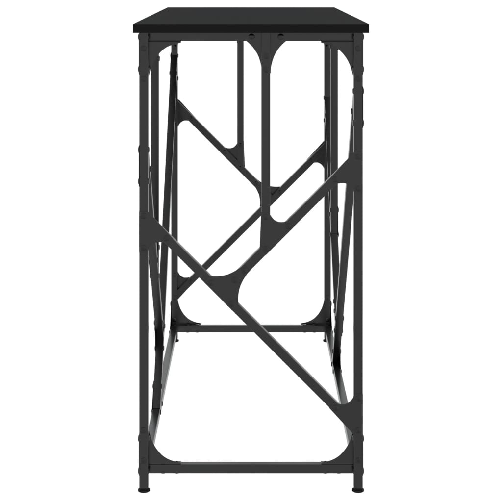 vidaXL Konsolipöytä musta 100x40x80 cm tekninen puu