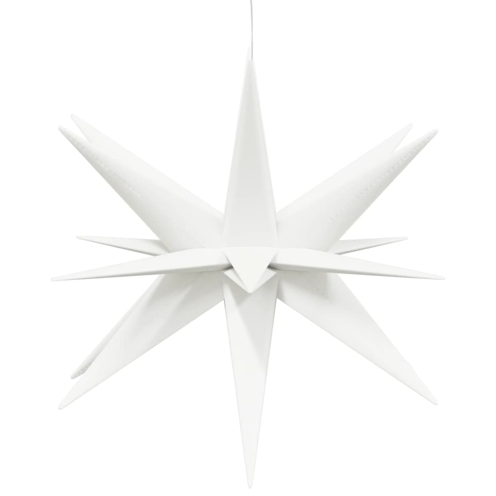 vidaXL Joulun LED-tähtivalo taitettava valkoinen 57 cm