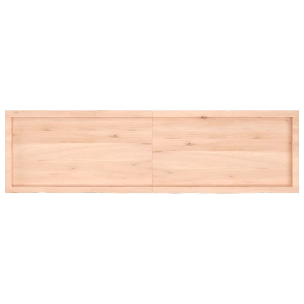 vidaXL Pöytälevy 180x50x(2-4) cm käsittelemätön täystammi