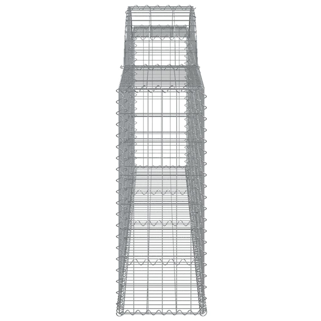 vidaXL Kaarevat kivikorit 7 kpl 300x30x80/100 cm galvanoitu rauta