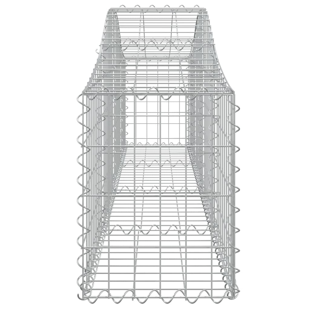 vidaXL Kaarevat kivikorit 7 kpl 200x30x40/60 cm galvanoitu rauta