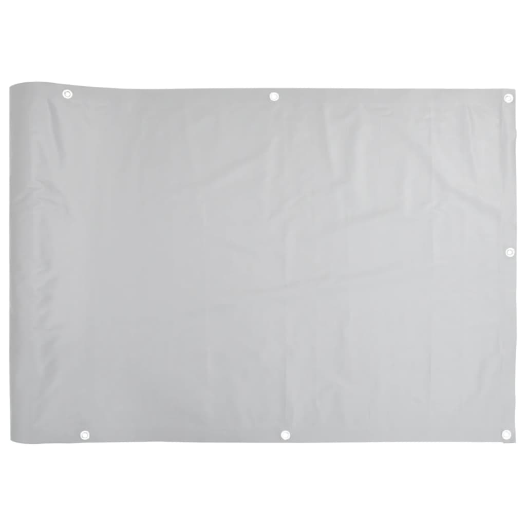 vidaXL Parvekkeen yksityisyyssuoja harmaa 700x75 cm PVC