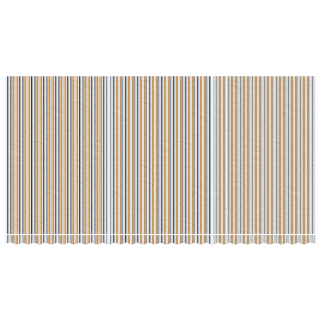 vidaXL Vaihtokangas markiisiin monivärinen raidallinen 6x3 m