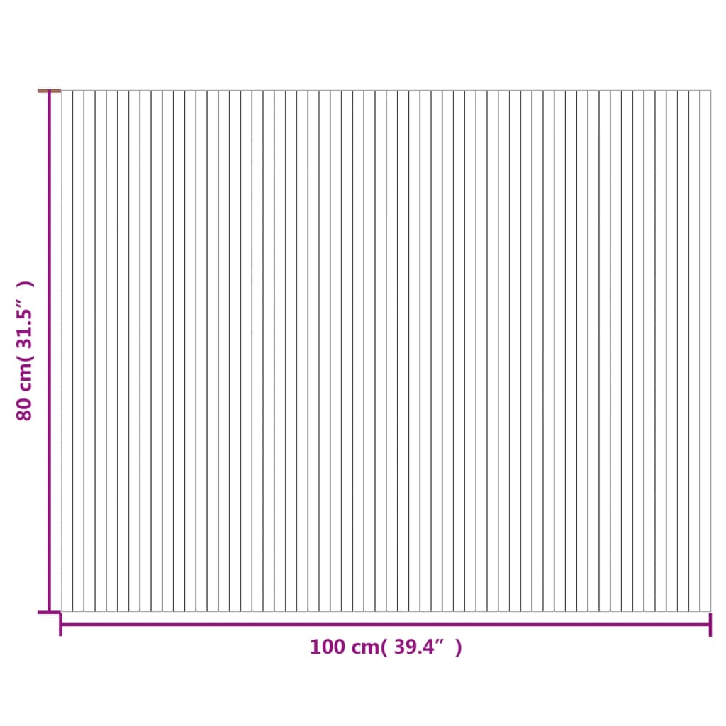 vidaXL Matto suorakaide ruskea 80x100 cm bambu