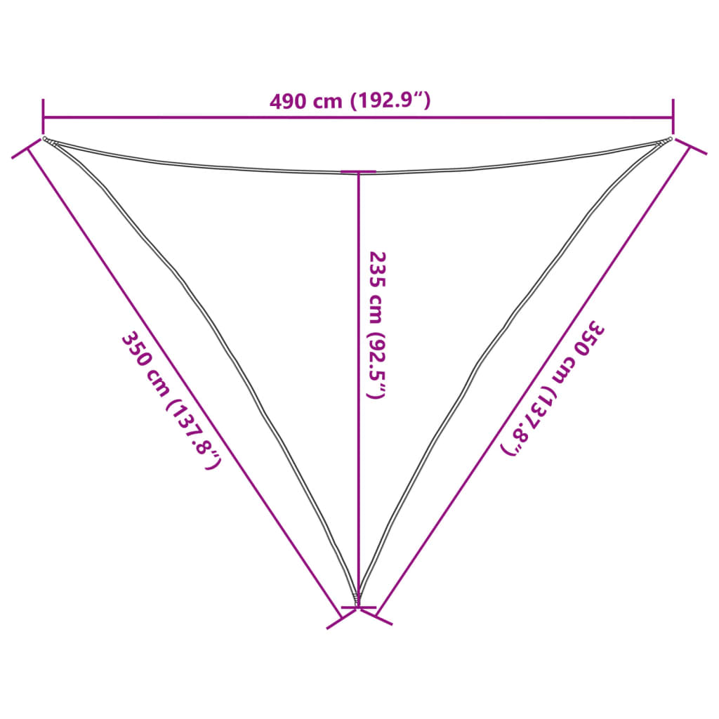 vidaXL Aurinkopurje vaaleanharmaa 3,5x3,5x4,9 m 100% Oxford polyesteri