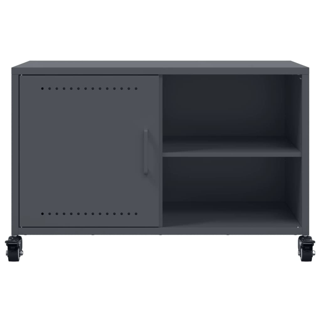 vidaXL TV-taso antrasiitti 68x39x43,5 cm teräs