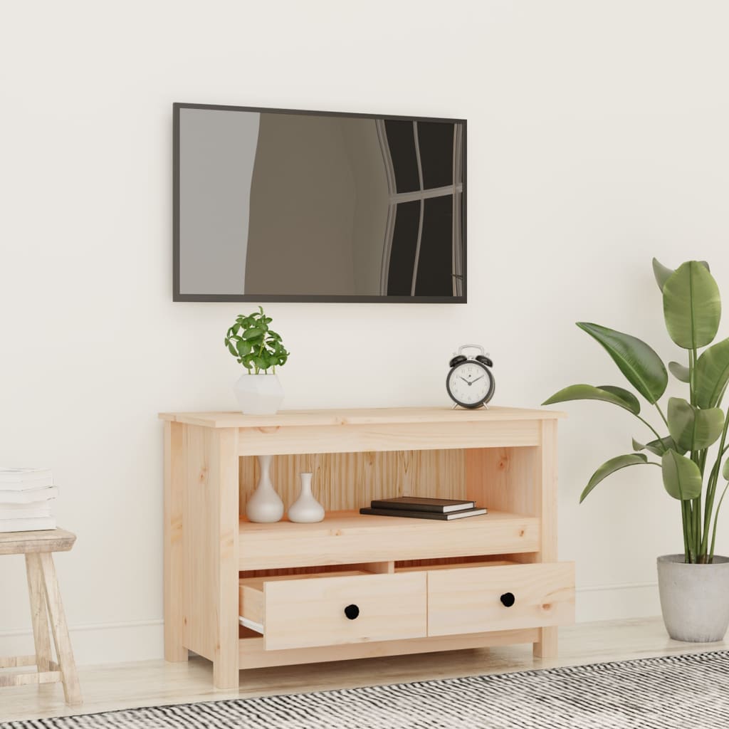 vidaXL TV-kaappi 79x35x52 cm täysi mänty