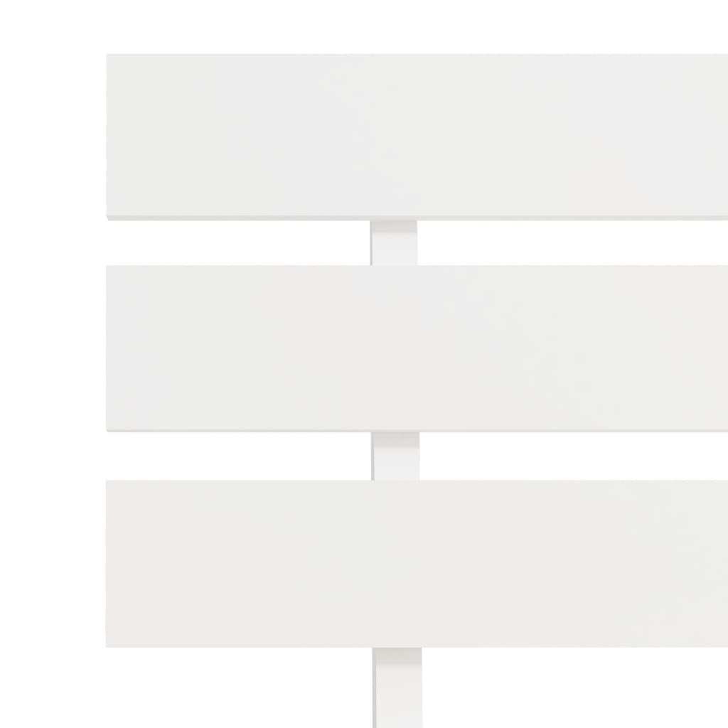 vidaXL Sängynrunko päätylevyllä valkoinen 160x200 cm täysi mänty