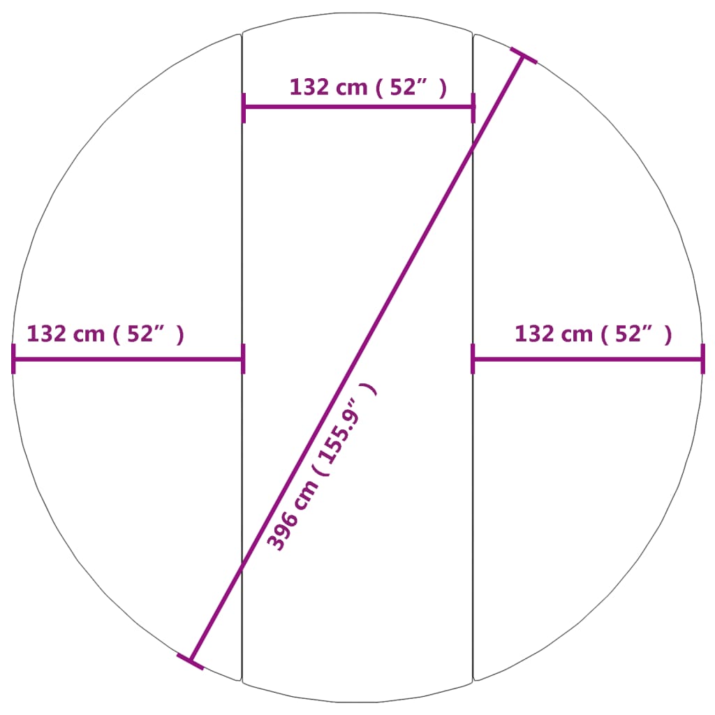 vidaXL Uima-altaan aluskangas harmaa Ø396 cm polyesteri geotekstiili