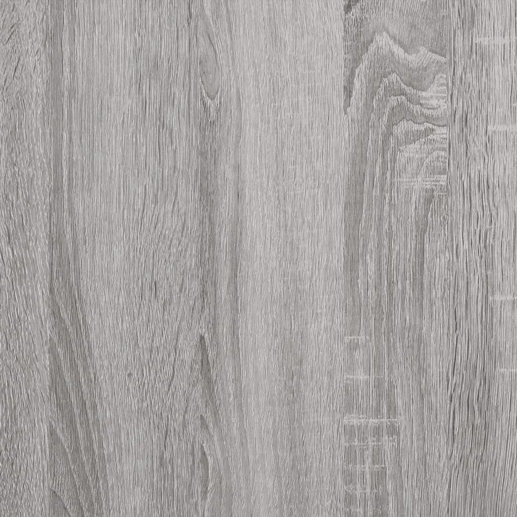 vidaXL Sängynrunko laatikoilla harmaa Sonoma 200x200 cm tekninen puu