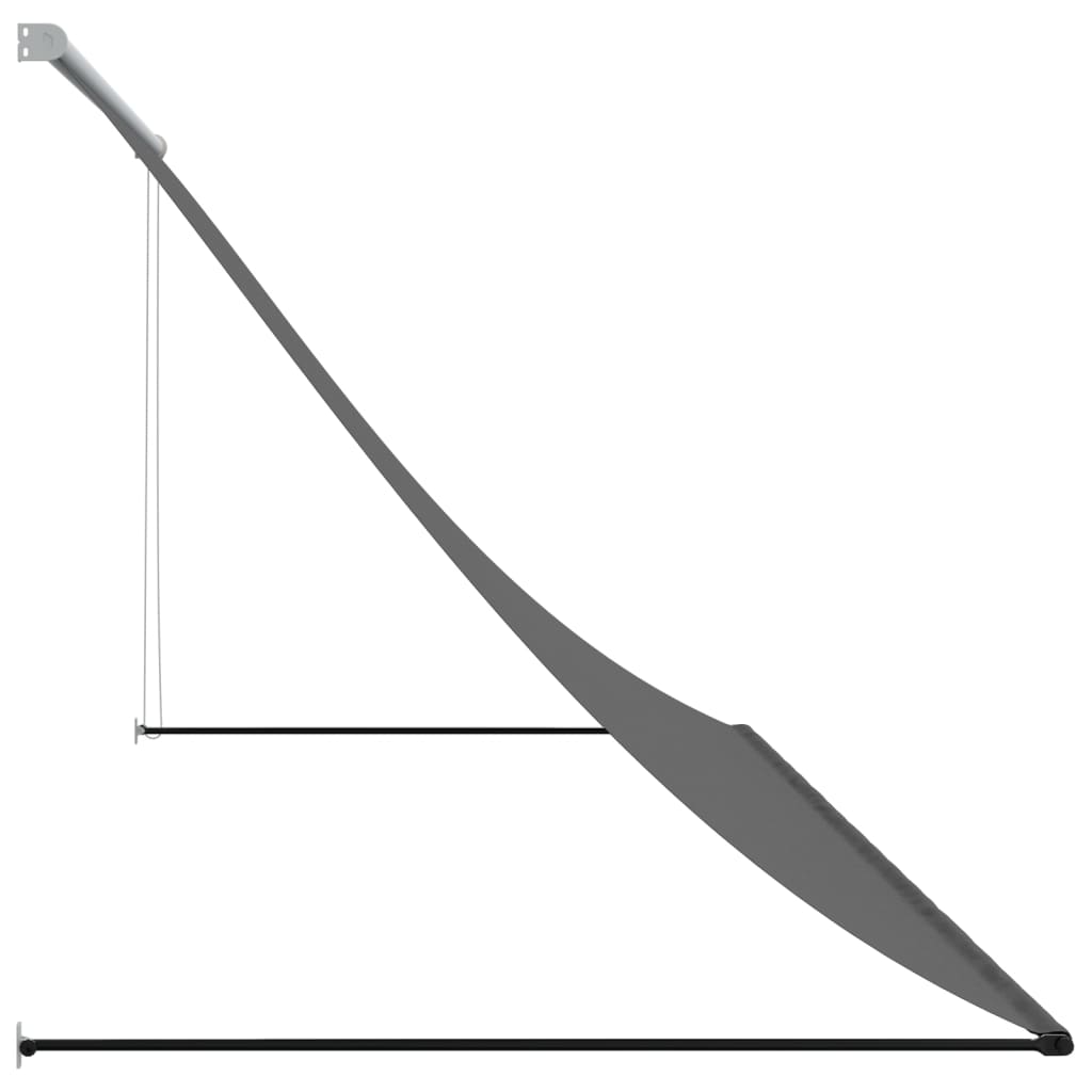 vidaXL Sisäänkelattava markiisi antrasiitti 300x150 cm kangas ja teräs