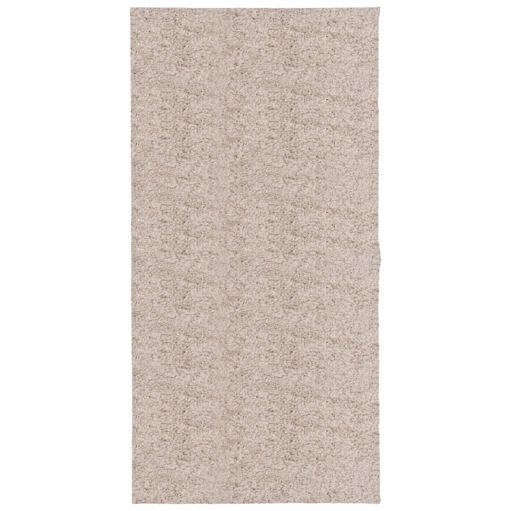 vidaXL Pörrömatto PAMPLONA korkeanukka moderni beige 100x200 cm