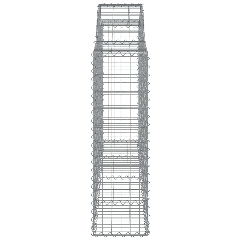 vidaXL Kaarevat kivikorit 6 kpl 200x30x100/120 cm galvanoitu rauta