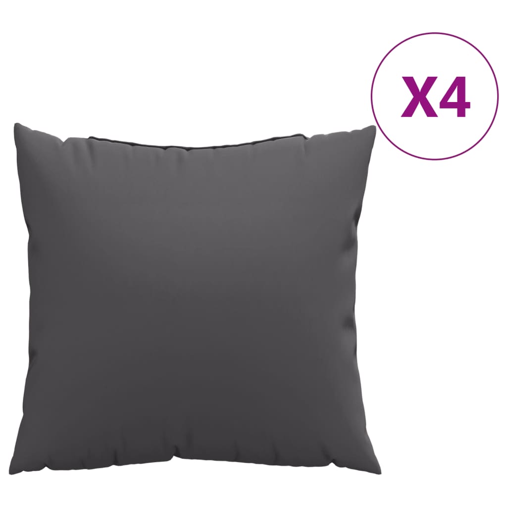 vidaXL Sohvatyynyt 4 kpl antrasiitti 40x40 cm kangas