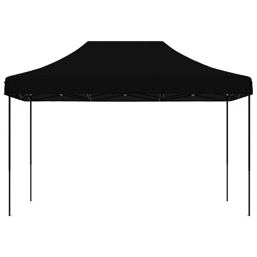 vidaXL Taitettava pop-up juhlateltta musta 410x279x315 cm