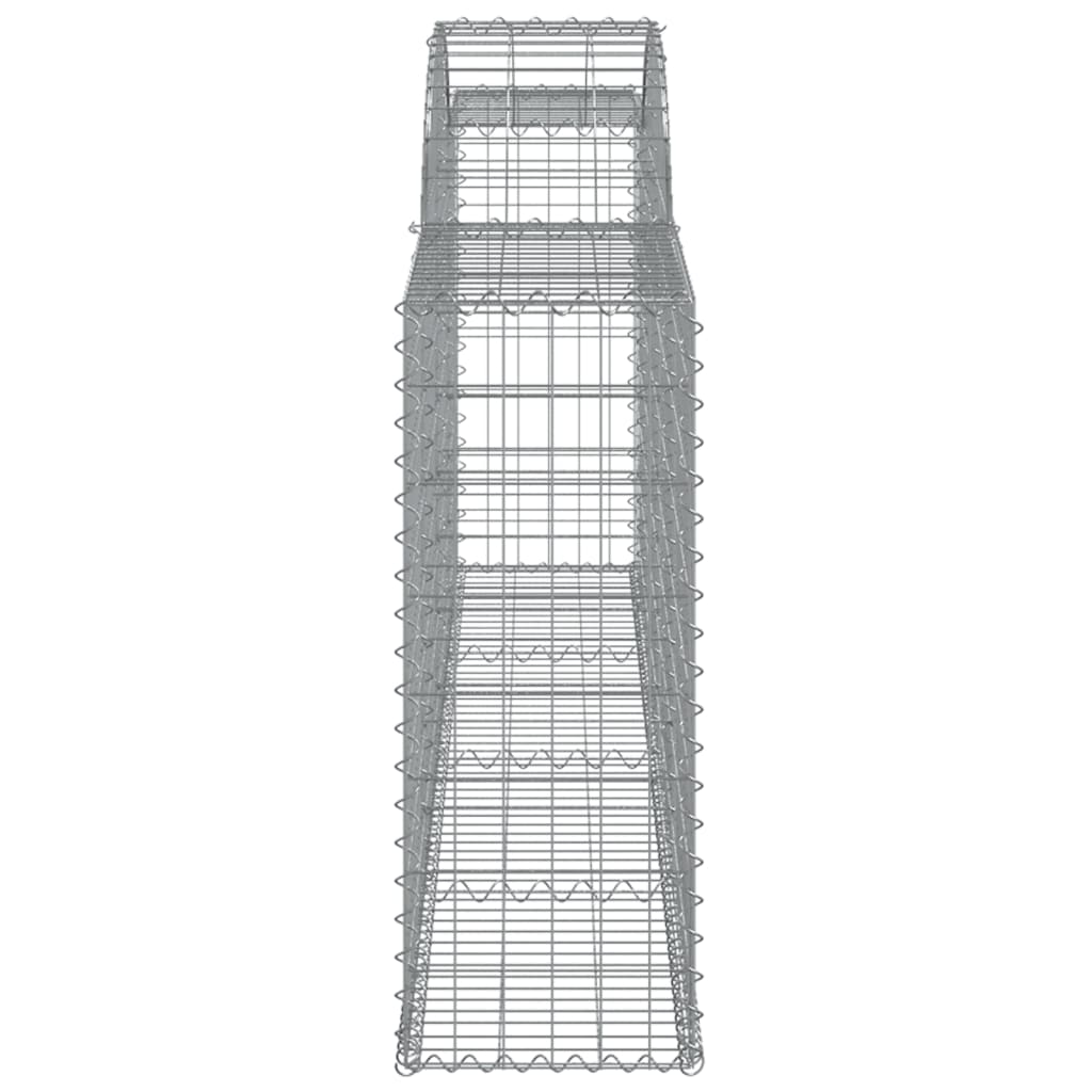 vidaXL Kaarevat kivikorit 9 kpl 300x30x80/100 cm galvanoitu rauta