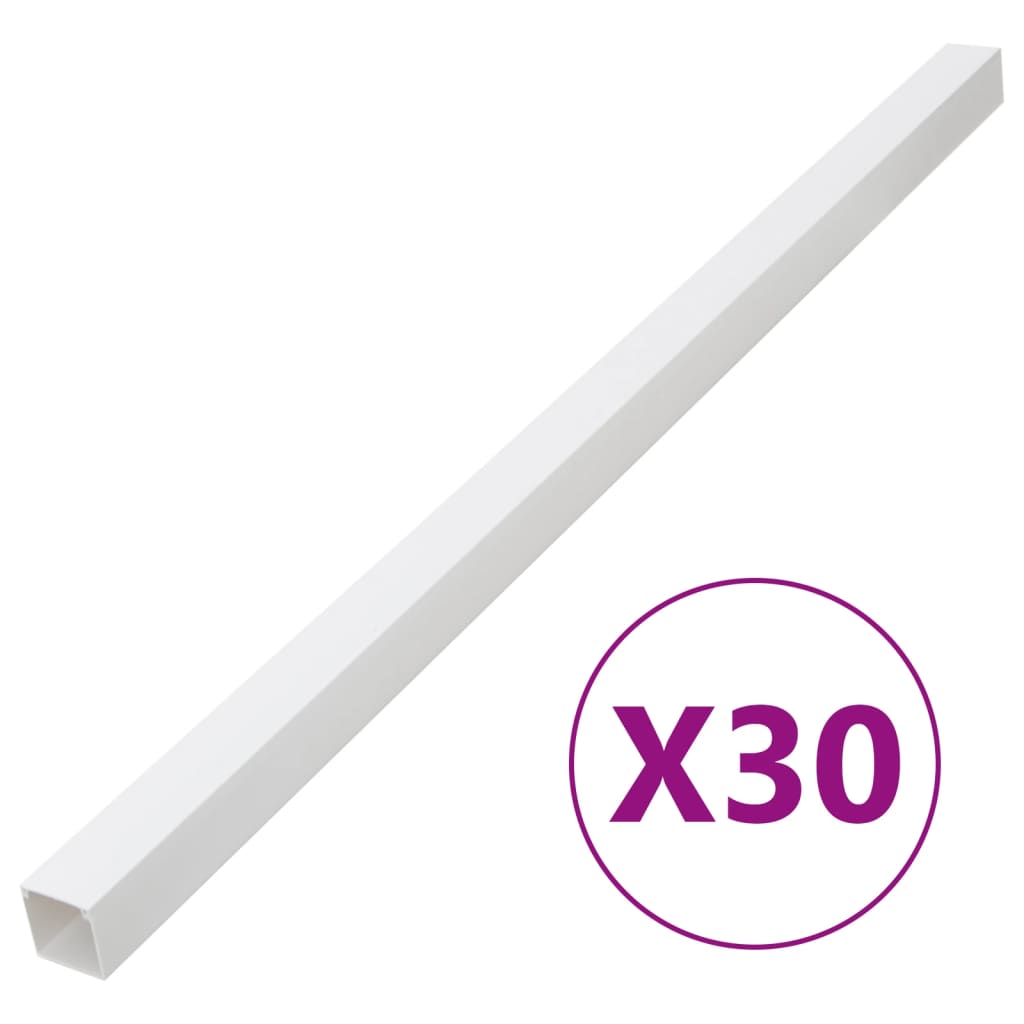 vidaXL Johtokanava 100x40 mm 30 m PVC