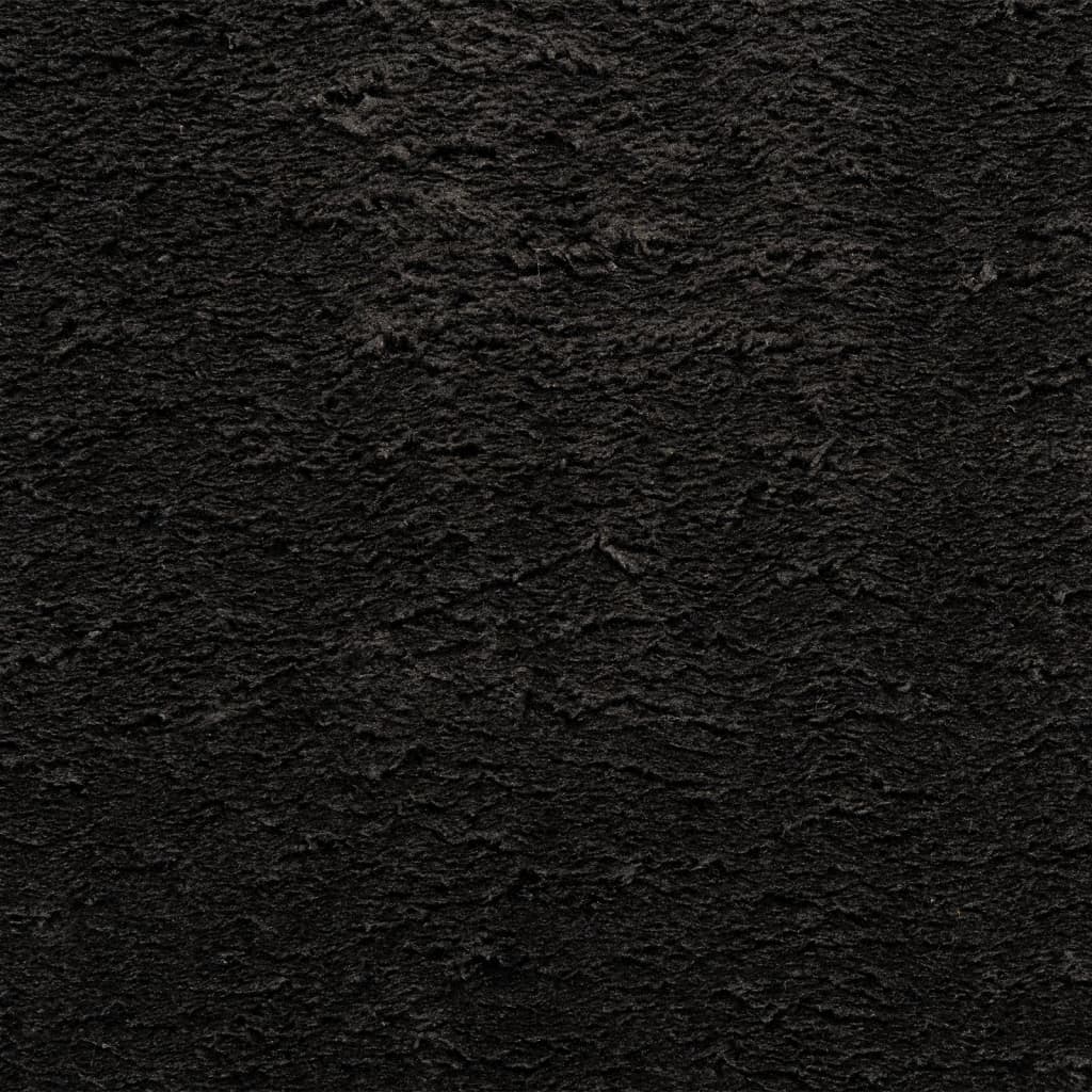 vidaXL Matto HUARTE lyhytnukkainen ja pestävä musta 120x170 cm