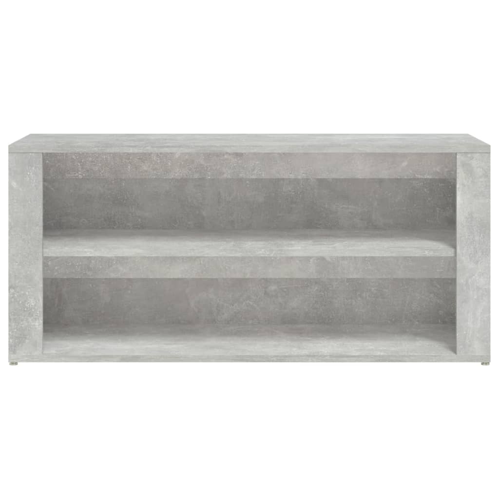 vidaXL Kenkäteline betoninharmaa 100x35x45 cm tekninen puu