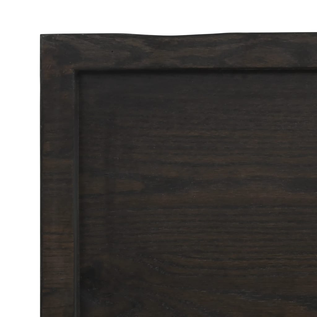 vidaXL Pöytälevy ruskea 180x50x(2-4)cm käsitelty täystammi elävä reuna