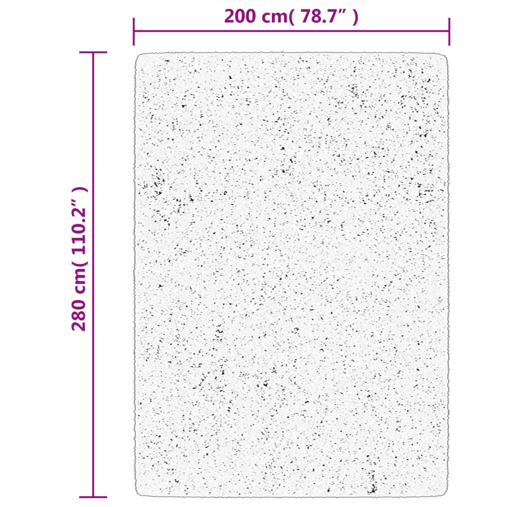 vidaXL Matto HUARTE lyhytnukkainen ja pestävä metsänvihreä 200x280 cm