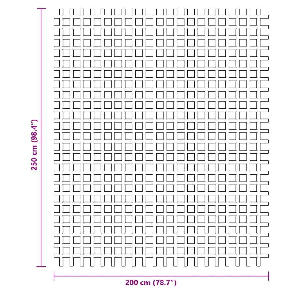 vidaXL Retkeilymatto antrasiitti 2,5x2 m