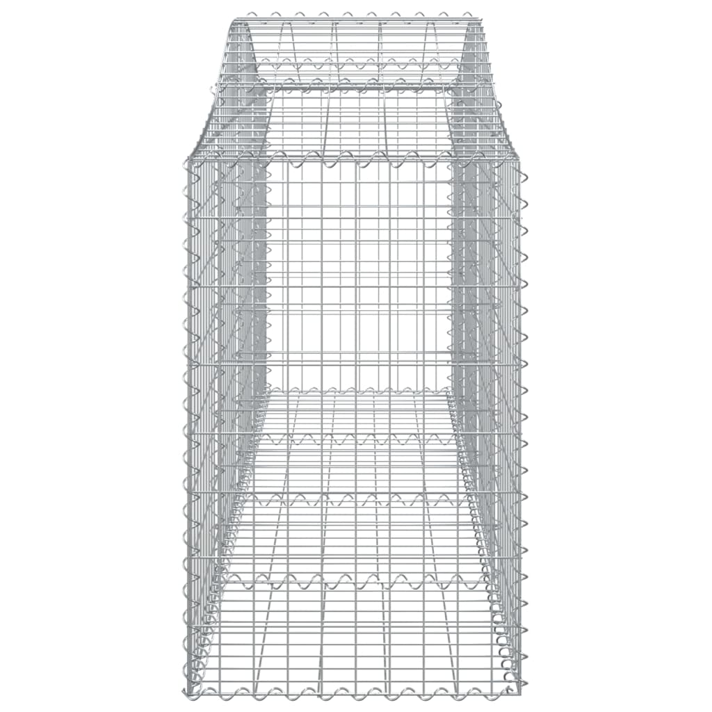 vidaXL Kaarevat kivikorit 7 kpl 200x50x80/100 cm galvanoitu rauta