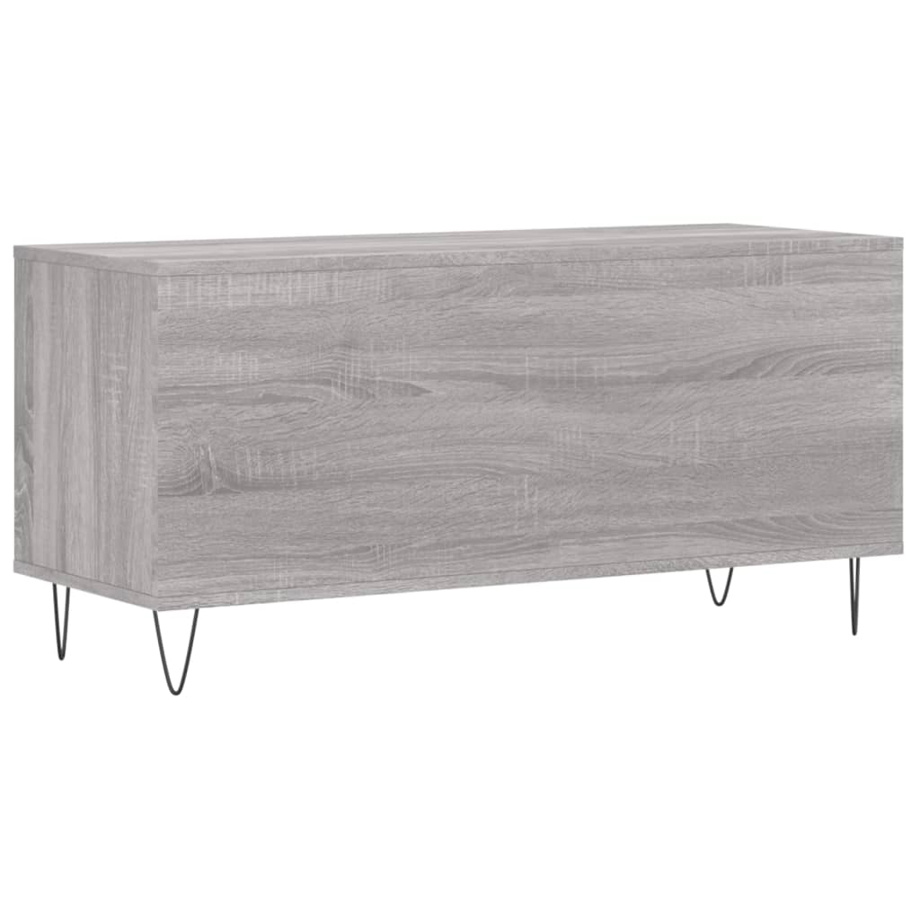 vidaXL LP-levyjen säilytyskaappi harmaa Sonoma 100x38x48 cm puu