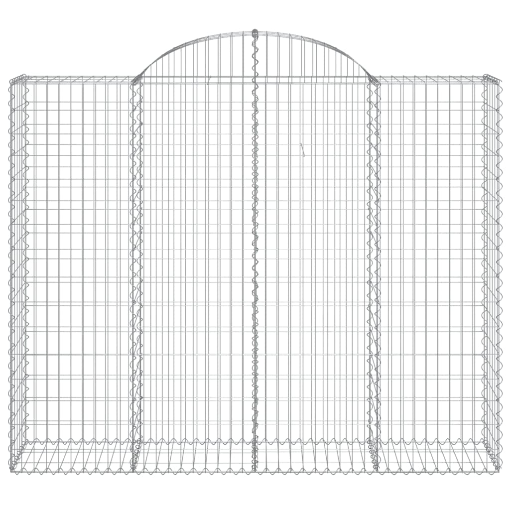 vidaXL Kaarevat kivikorit 20 kpl 200x50x160/180 cm galvanoitu rauta