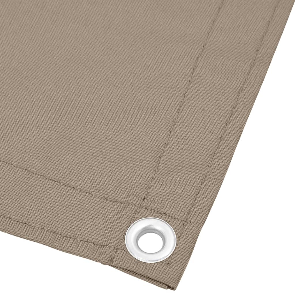 vidaXL Parvekesuoja taupe 120x800 cm 100% polyesteri Oxford polyesteri