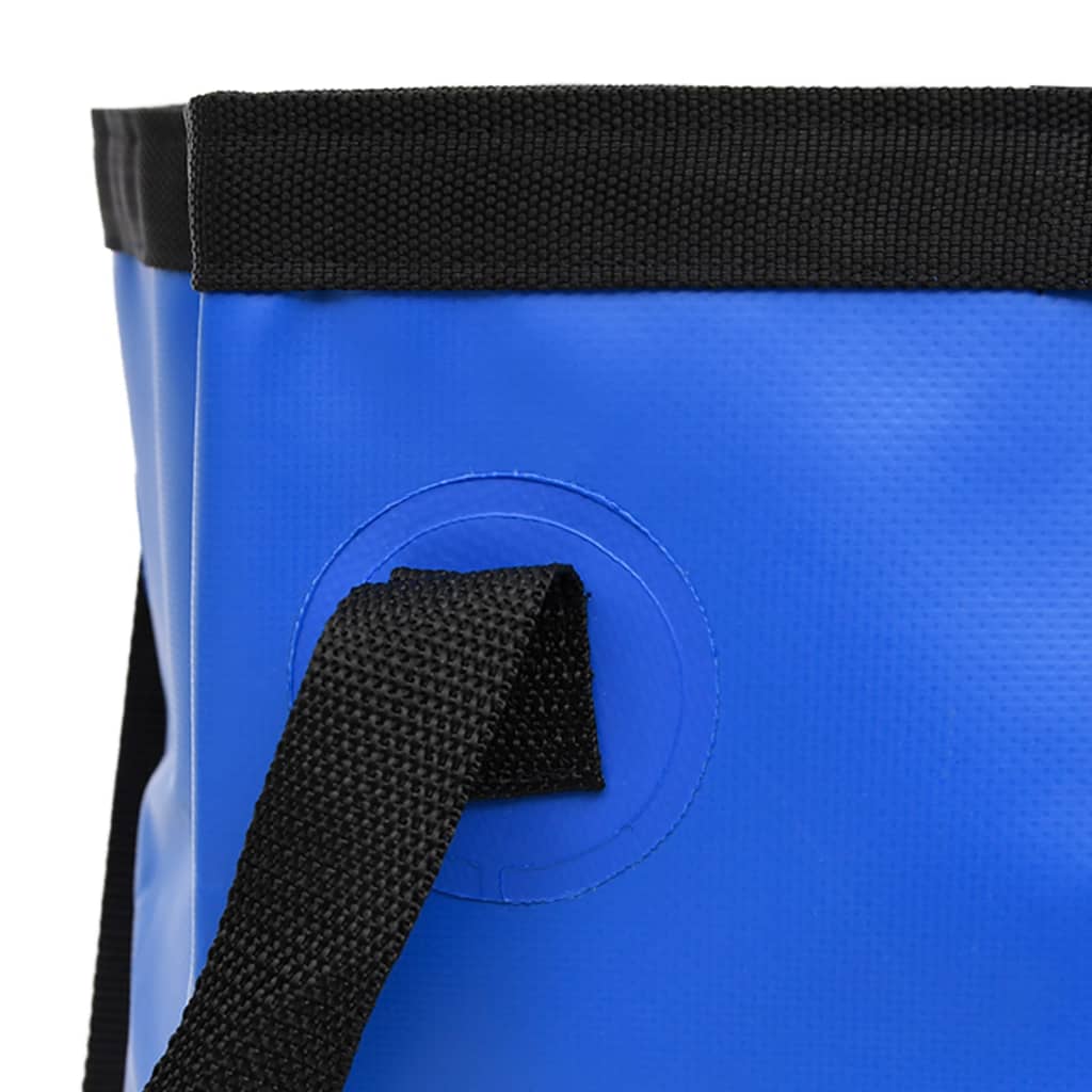 vidaXL Kokoontaittuvat ämpärit 2 kpl sininen 20 l PVC