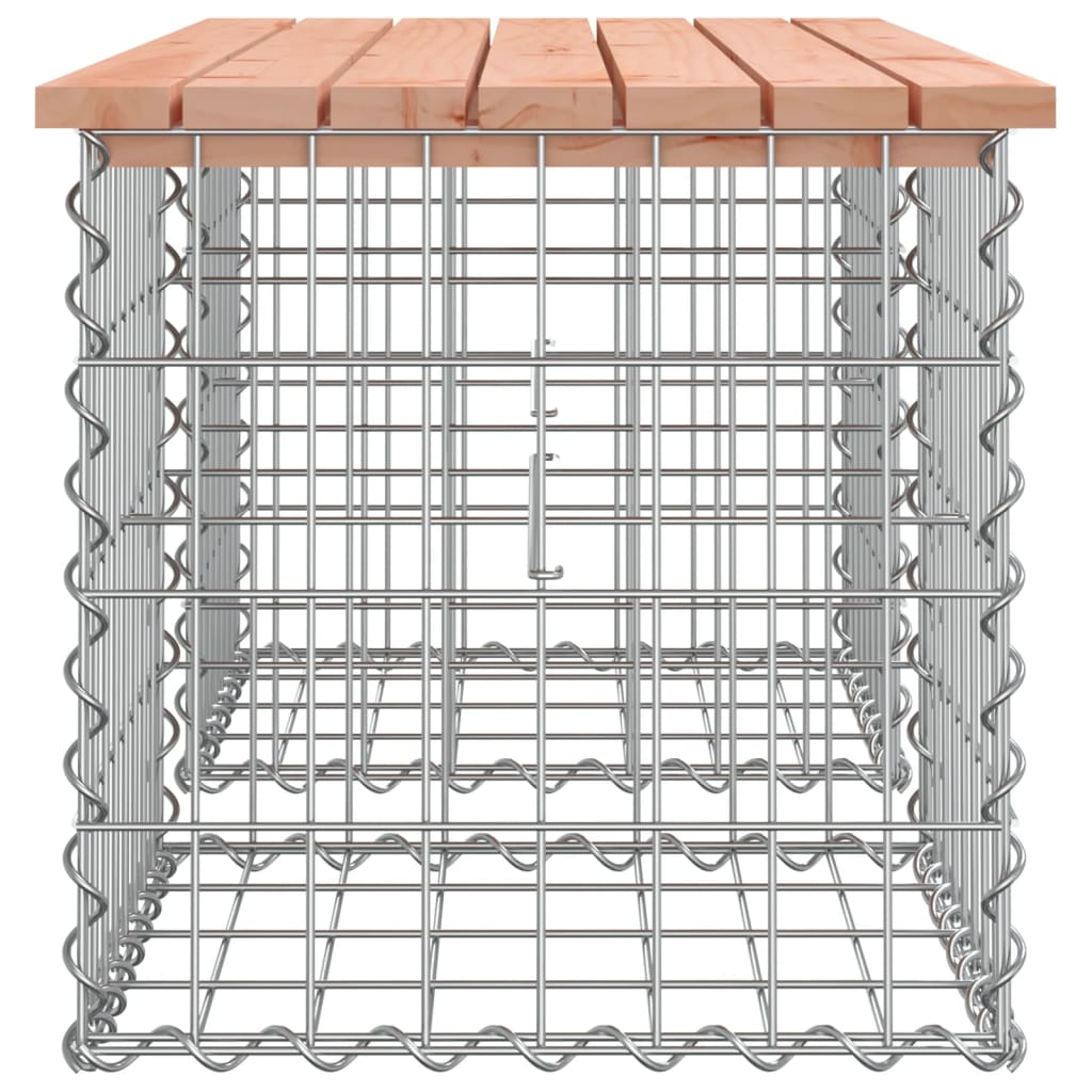 vidaXL Puutarhapenkki kivikori tyyli 103x44x42 cm täysi douglaskuusi